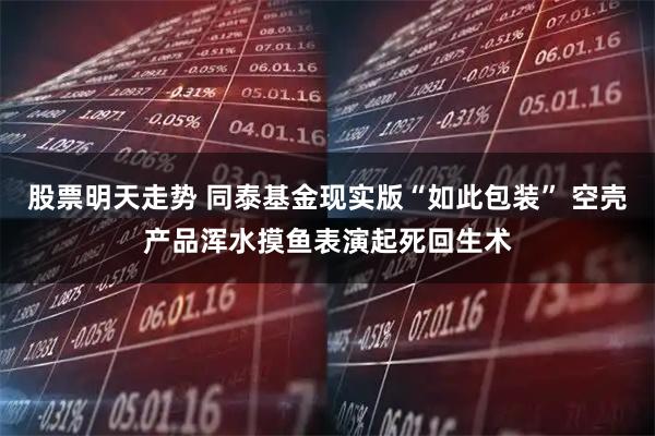 股票明天走势 同泰基金现实版“如此包装” 空壳产品浑水摸鱼表演起死回生术